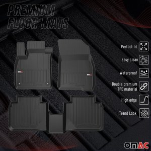 Honda Accord Floor Mat - Omac - Proline Premium TPE - Black - 2023-2025
